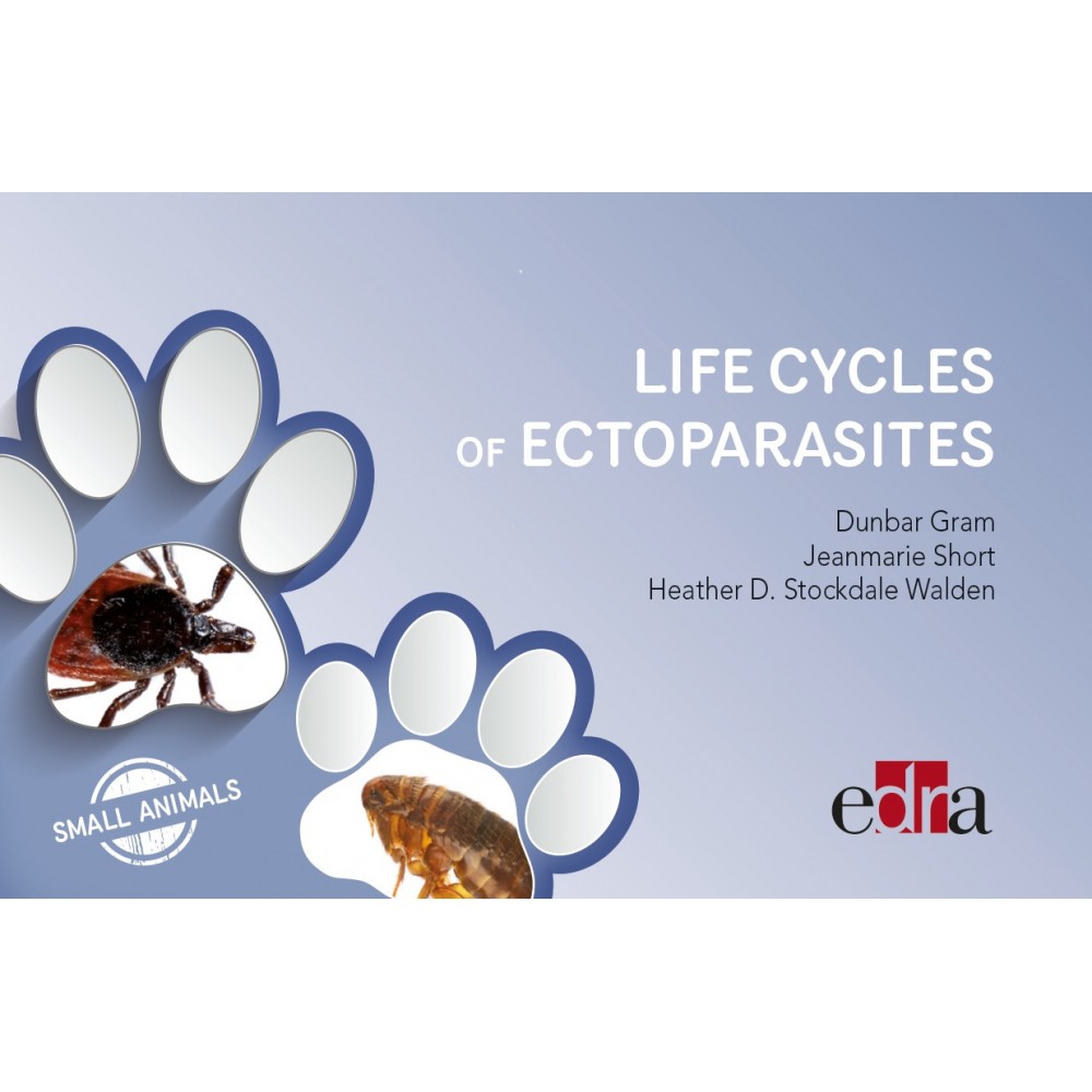 Ectoparasites in small animals. 
Life cycles - Veterinary book - cover book -