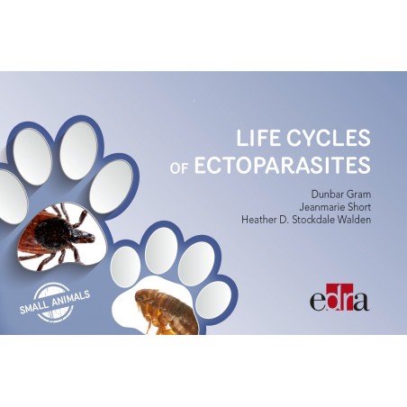 Ectoparasites in small animals. 
Life cycles - Veterinary book - cover book -