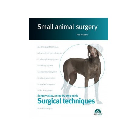 Surgical techniques. Small animal surgery - book cover - veterinary book