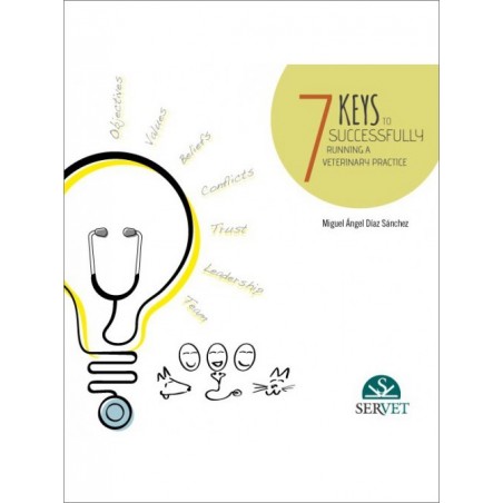 7 Keys to Successfully Running a Veterinary Practice - Book cover - veterinary book